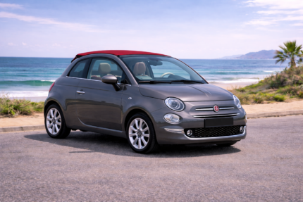 Fiat 500 Cabrio (Grey-Red Roof)