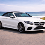 Mercedes C200 Cabrio (White-Black Roof)